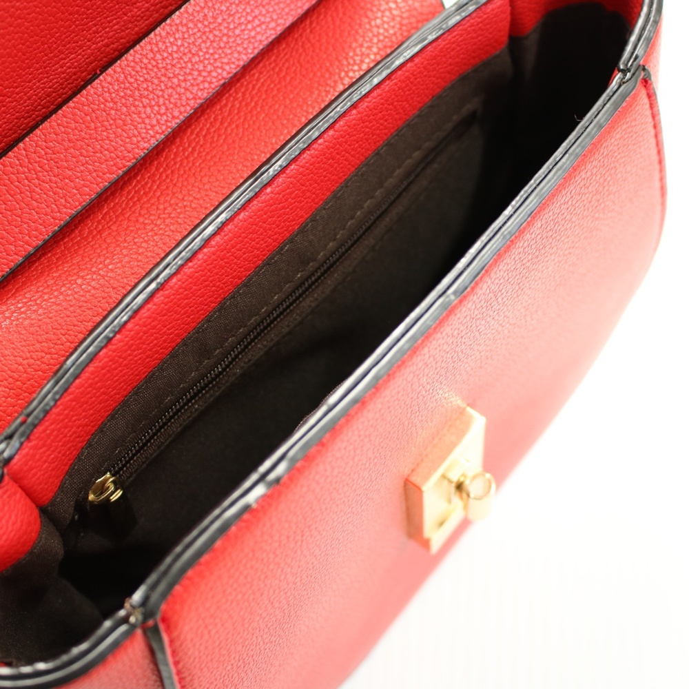 Red Gold Hardware Designer Style Shoulder Crossbody Bag - Picture 6 of 7